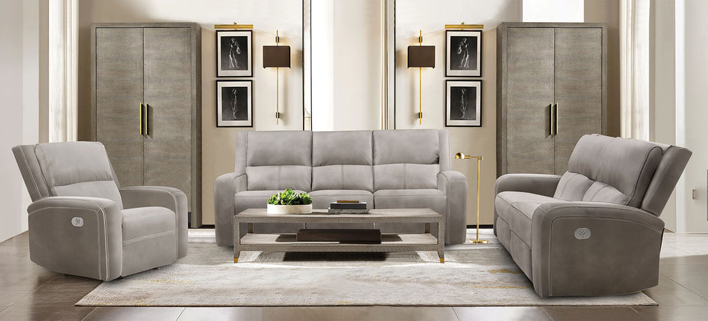 VASILIOS - Power Sofa + Loveseat - CM9914ST-PM-2PC
