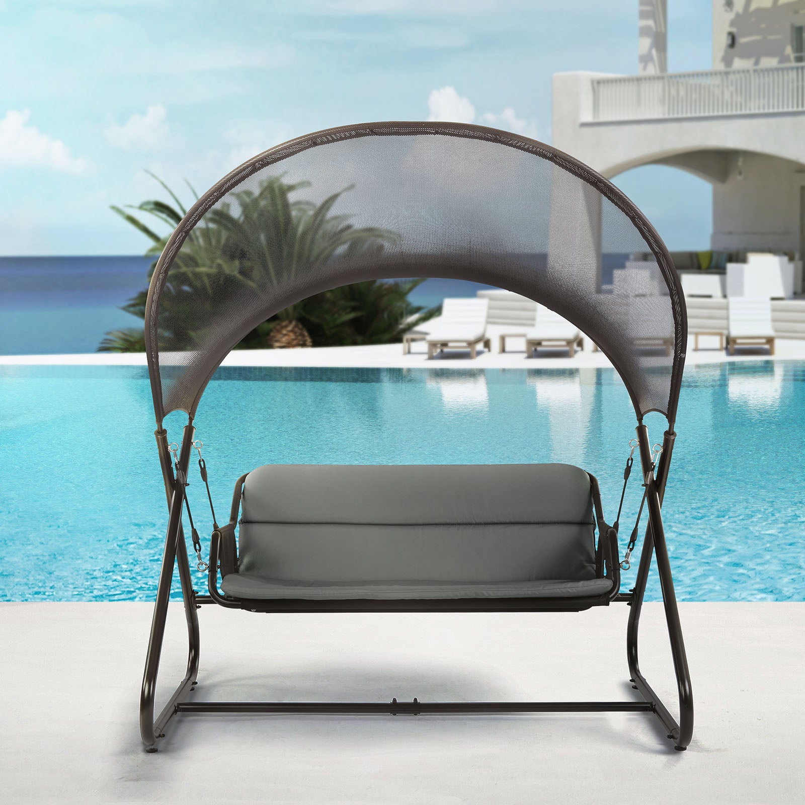 SANDOR - Swing Chair, Black - GM-1013BK