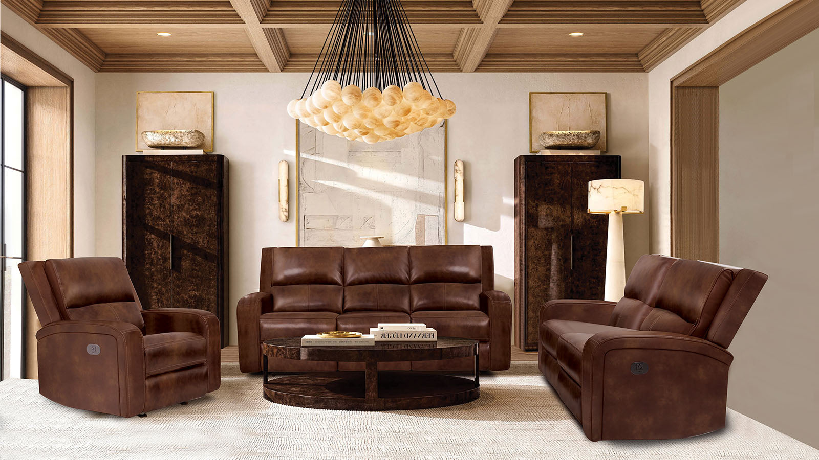 SOTERIOS - Power Sofa + Loveseat - CM9924MB-PM-2PC
