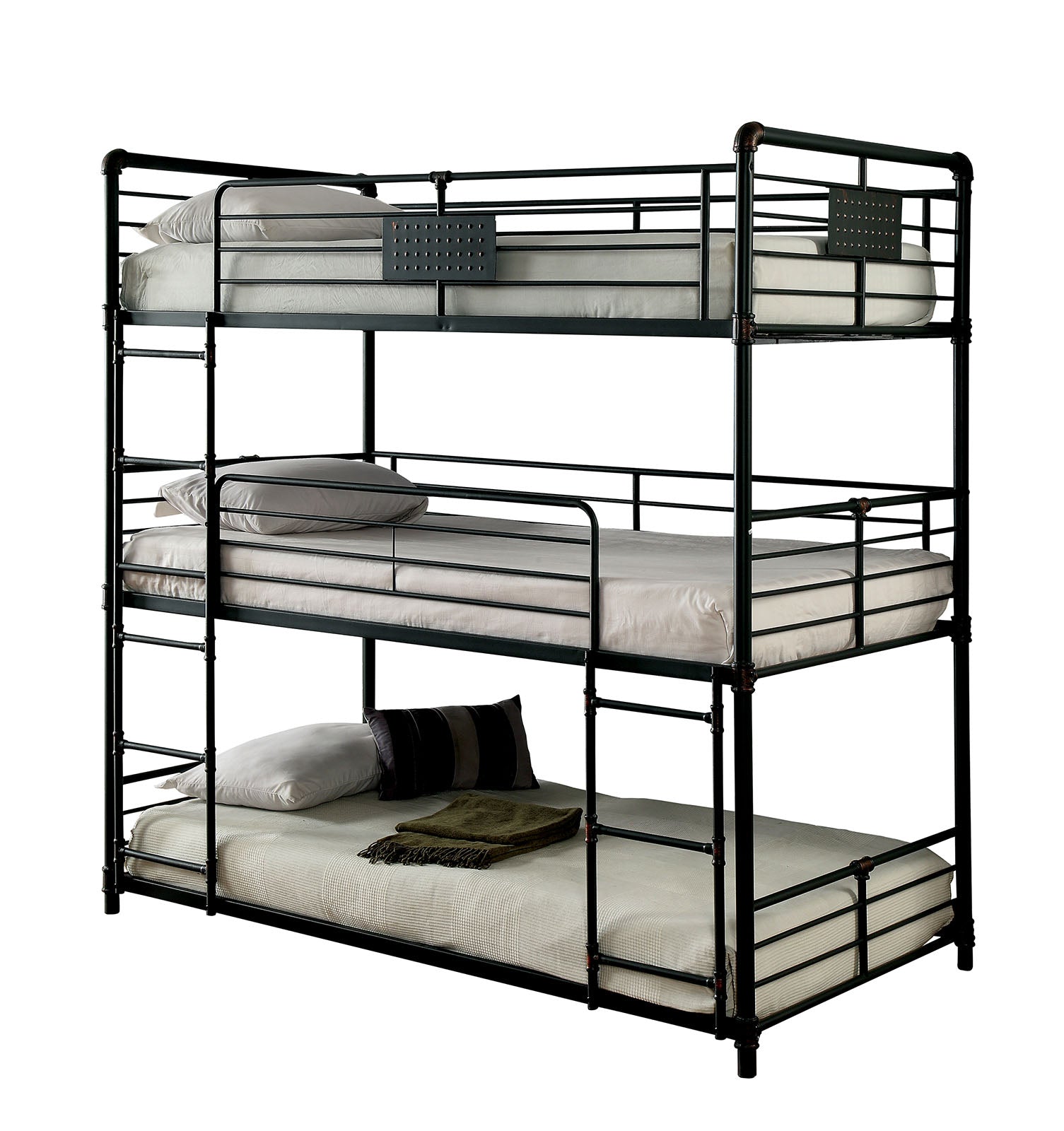 OLGA I - Twin/Twin/Twin Bunk Bed - CM-BK912-BED