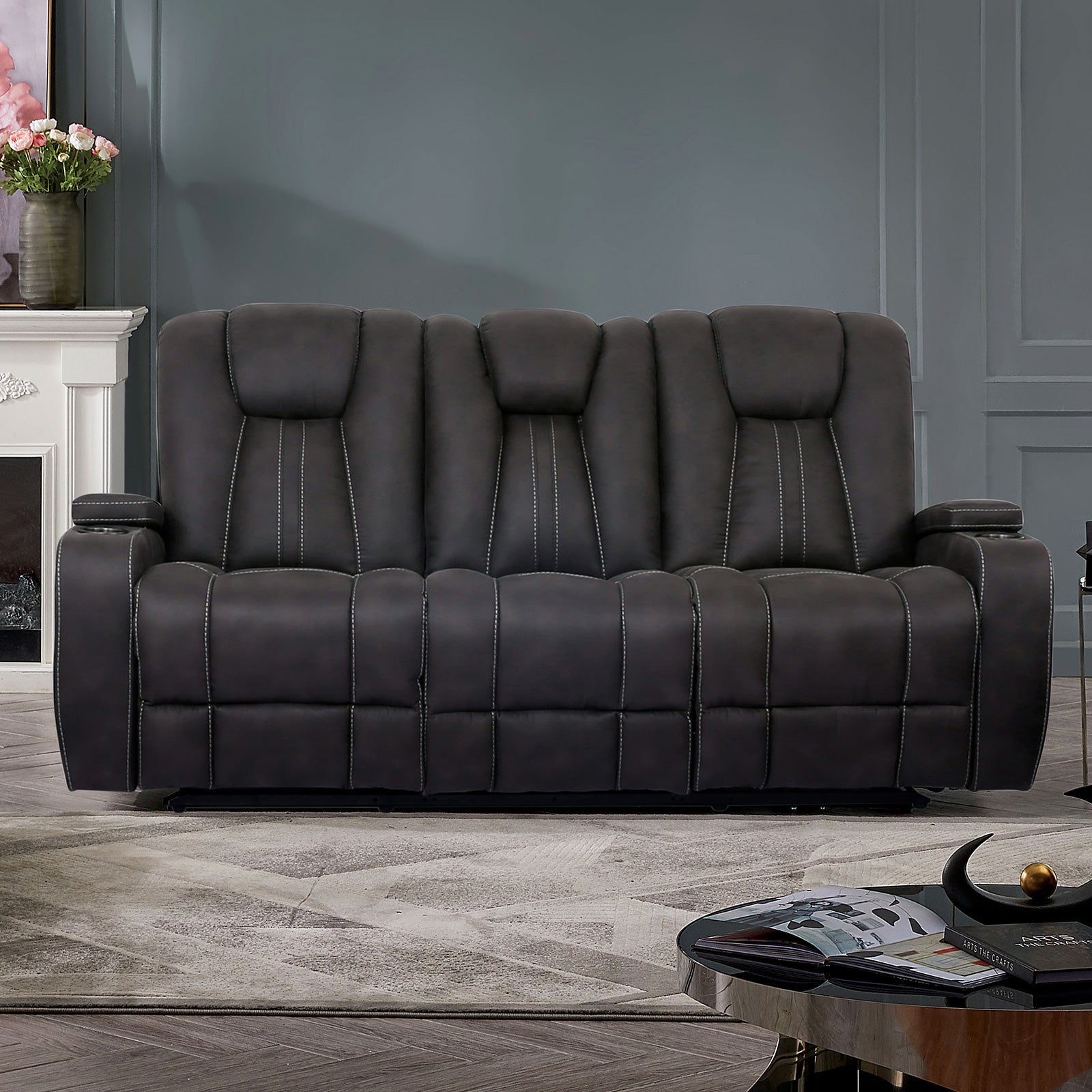 AMIRAH - Sofa + Glider Loveseat - CM9903-2PC
