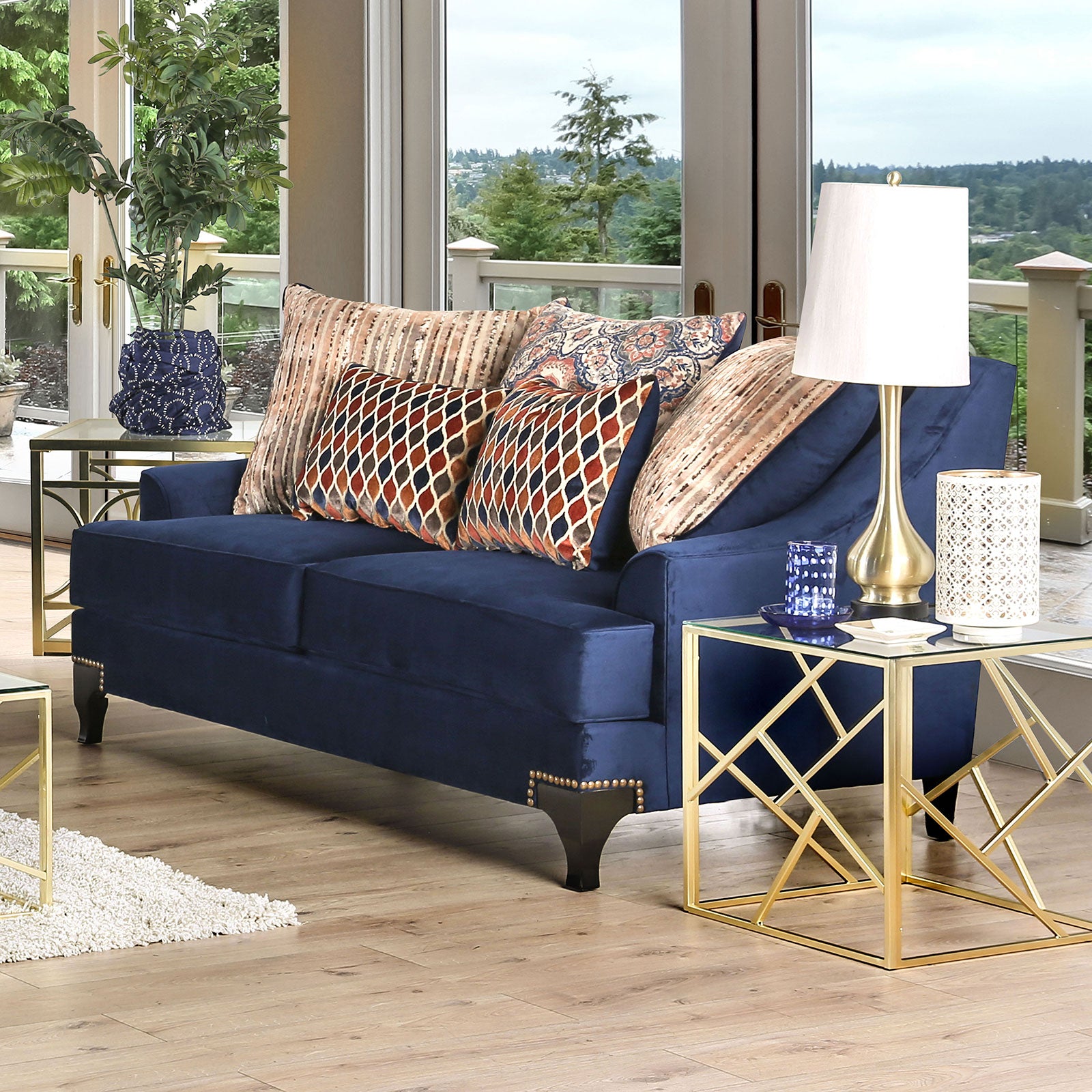 SISSETON - Loveseat, Navy - SM2210-LV