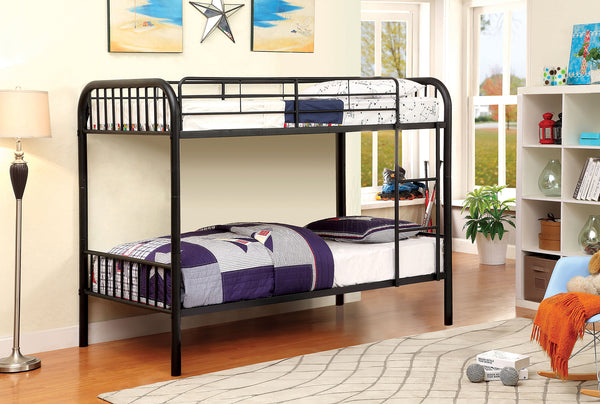 RAINBOW - Metal Twin/Twin Bunk Bed - CM-BK1035BK