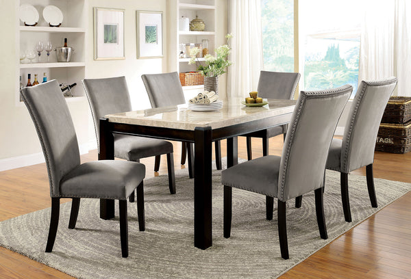 GLADSTONE - 7 Pc. Dining Table Set - CM3823T-7PC-3744GY