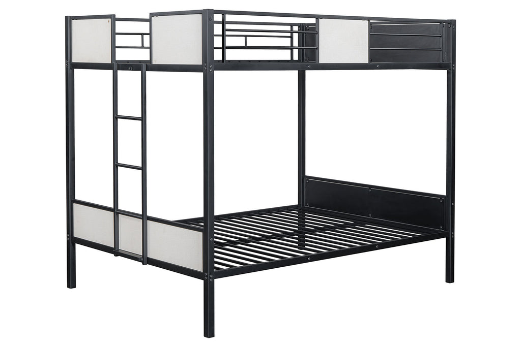 MOLTON - Full/Full Metal Bunk Bed (K/D), Black - FM-BK902BK-FF