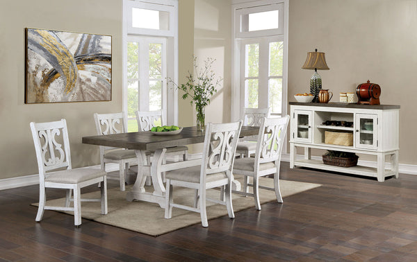 AULETTA - 7 Pc. Dining Table Set - CM3417GY-T-7PC