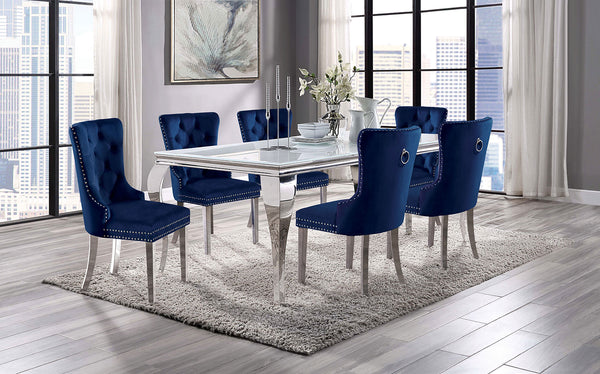 NEUVEVILLE - 7 Pc. Dining Table Set - CM3903WH-T-7PC-261NV