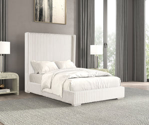 CADWELL - E.King Bed, White - FM7120WH-EK
