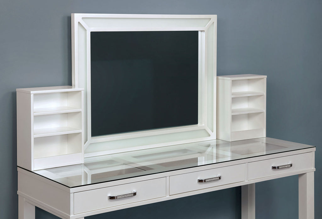 STEPHANIE - Vanity Set, White - FOA-DK5685WH-PK