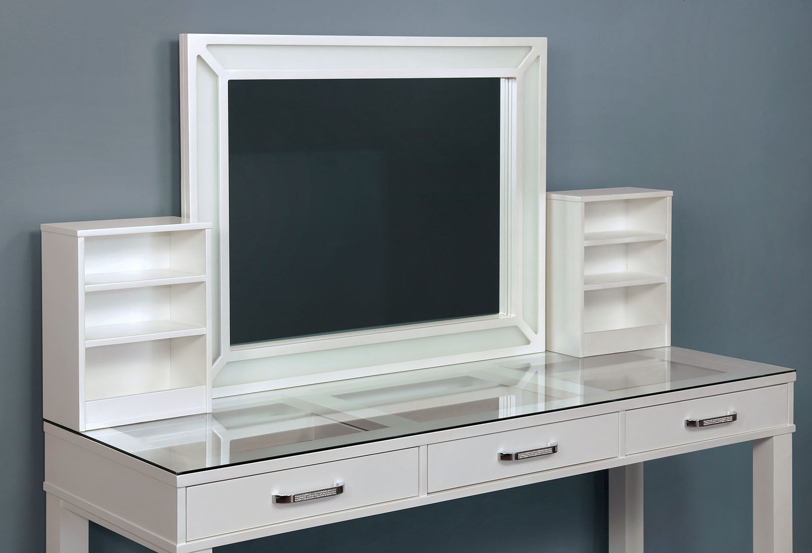 STEPHANIE - Vanity Set, White - FOA-DK5685WH-PK