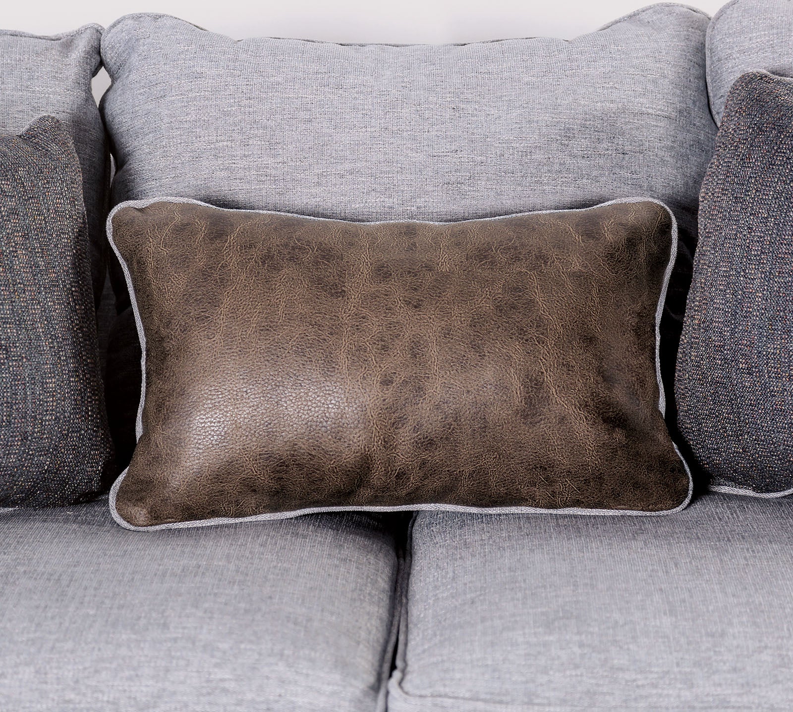 SKYLINE - Loveseat, Light Gray/Brown - SM1211-LV