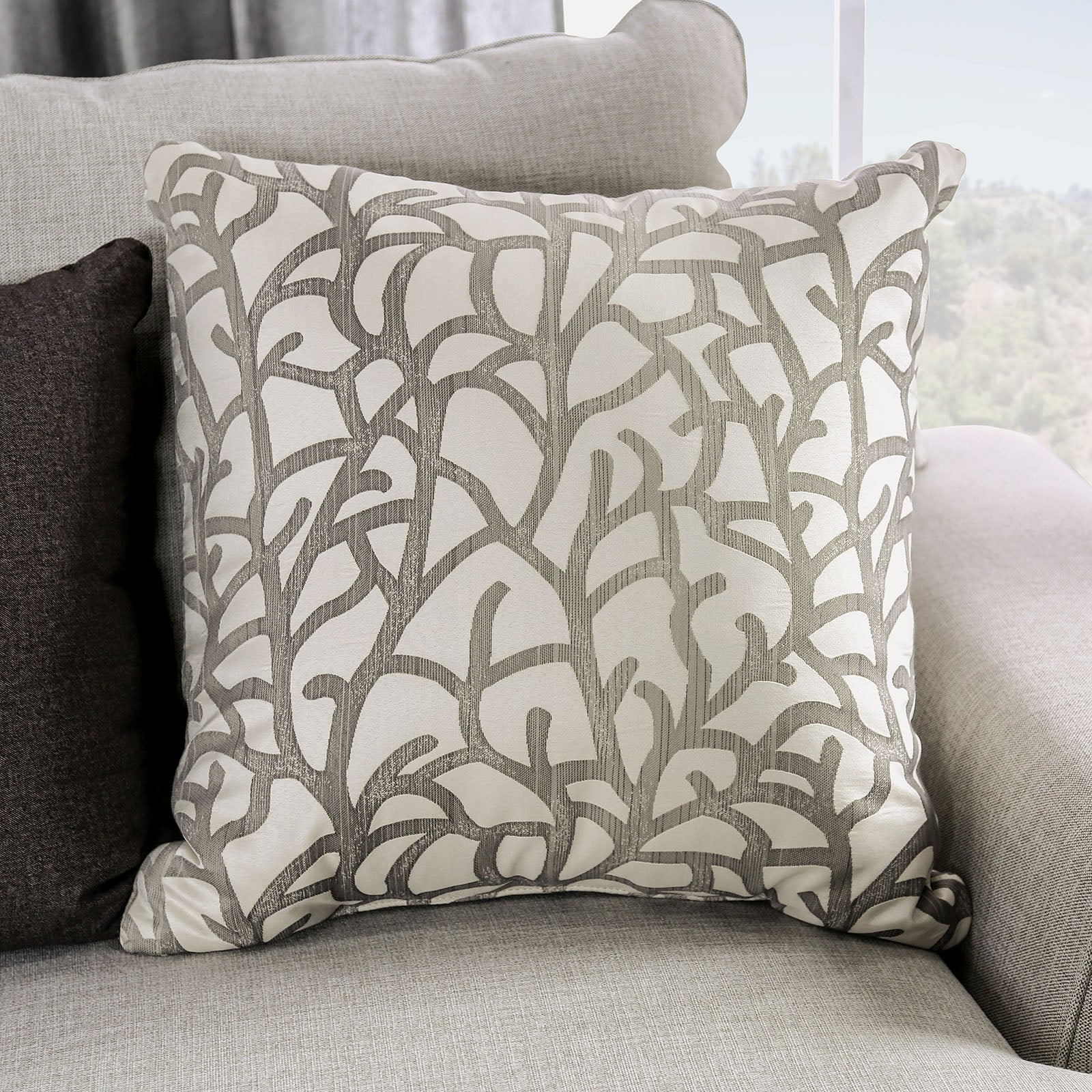 PICOTEE - Loveseat, Light Gray/Black - SM1279-LV