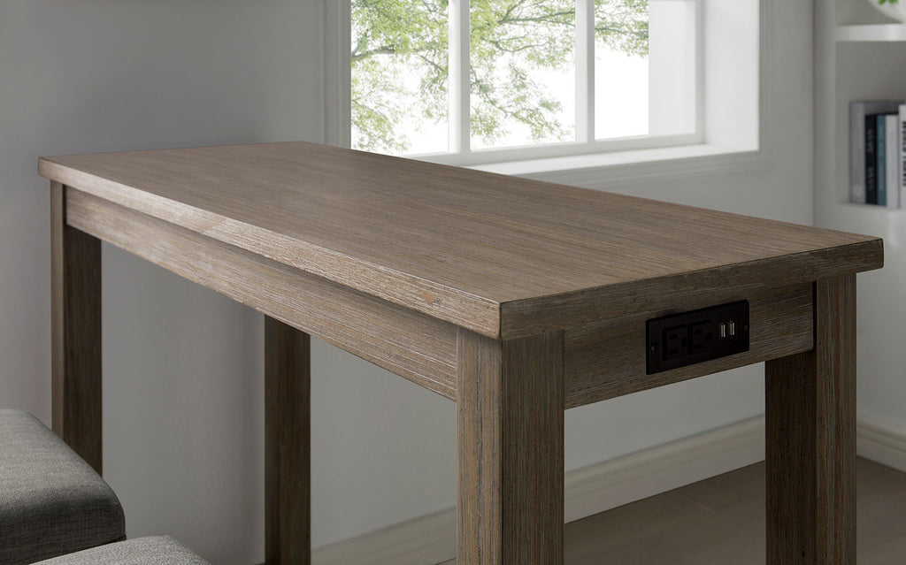 CAERLEON - 3 Pc. Counter Ht. Table Set - CM3474GY-PT-3PK
