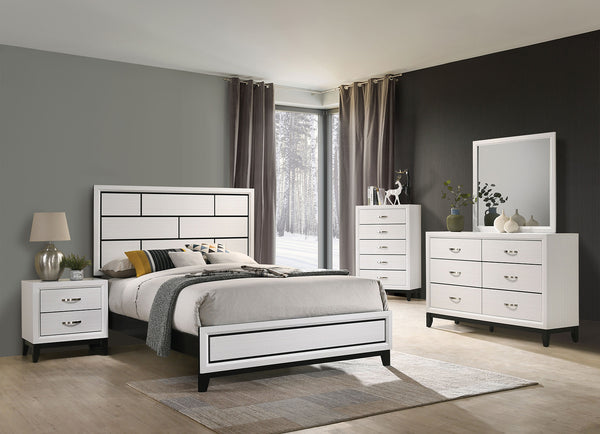 ERRICO - 4 Pc. Queen Bedroom Set - FM7215WH-Q-4PC