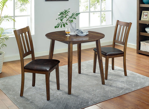 BLACKWOOD - 3 Pc. Round Dining Table Set - CM3771RT-3PK