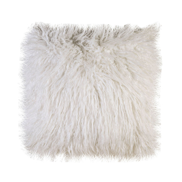 SHERI - 20" X 20" Pillow, Shaggy White (2/CTN) - PL8018-2PK