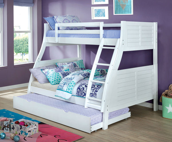 HOOPLE - Twin/Full Bunk Bed - CM-BK963WH-BED