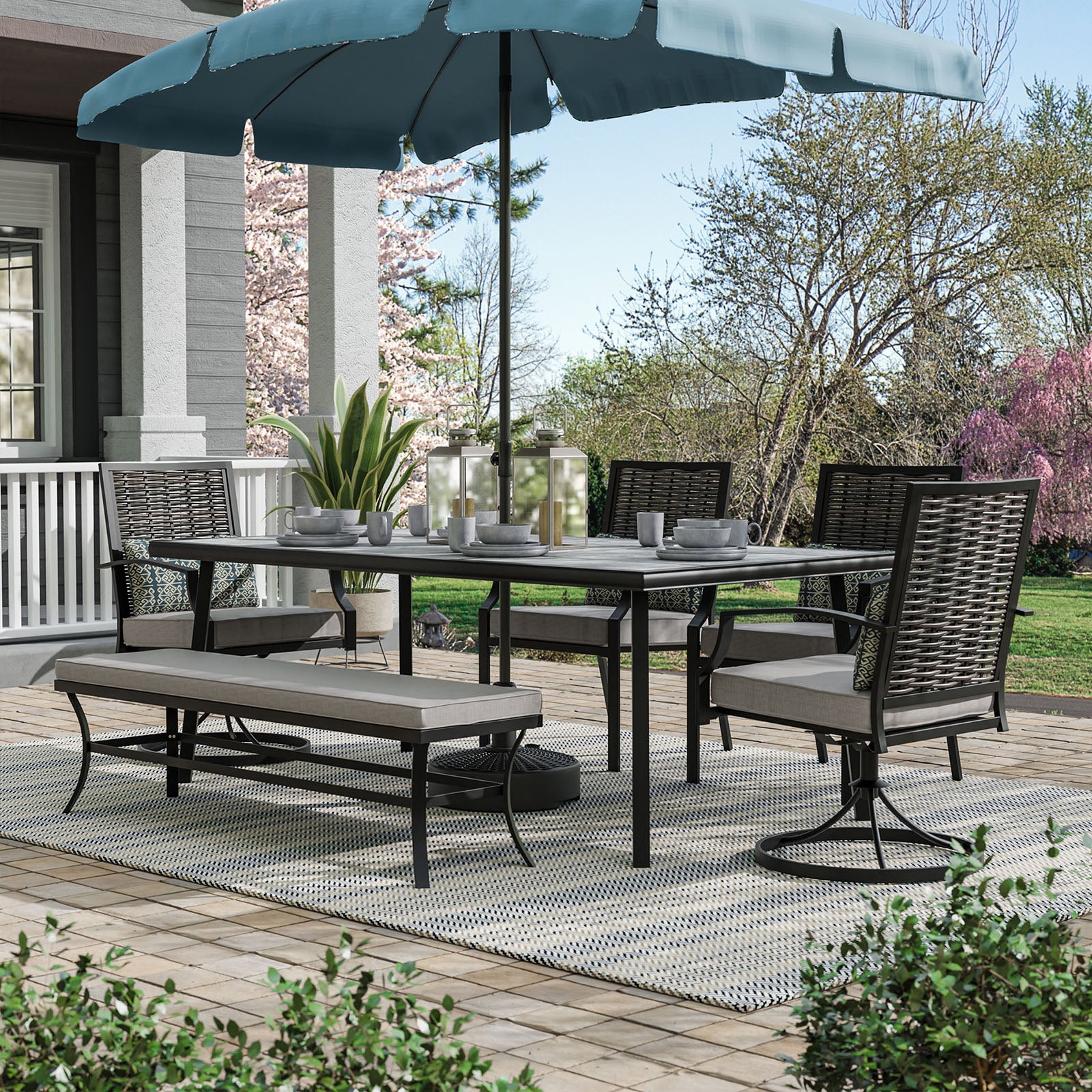 SINTRA - Bench, Black/Gray - GM-2009