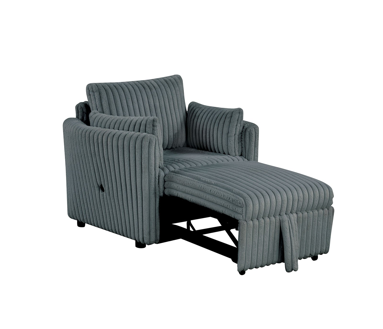 DENHOLME - Chair w/ Pull Out - SL64002DG-CH-PK