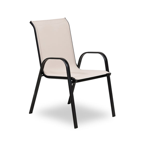 PIERRO - Stacking Chair (2/Stack), Beige - LA-D013SV-2PK