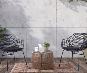 ZUBERI - 3 Pc. Patio Conversation Set, Black - FM80003NT-3PC-02BB