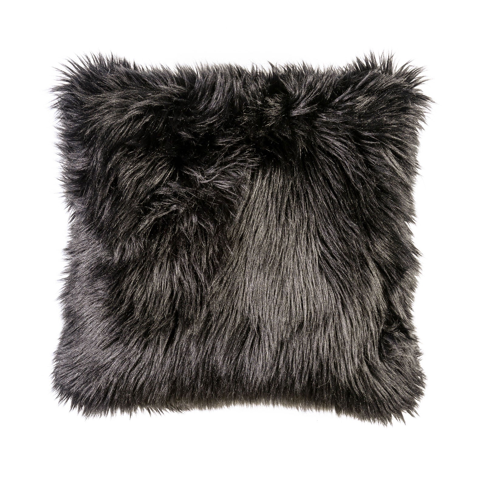 JET - 20" X 20" Pillow, Fur Black (2/CTN) - PL8043-2PK