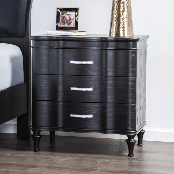 ELEANORA - Nightstand, Black - FM7416BK-N