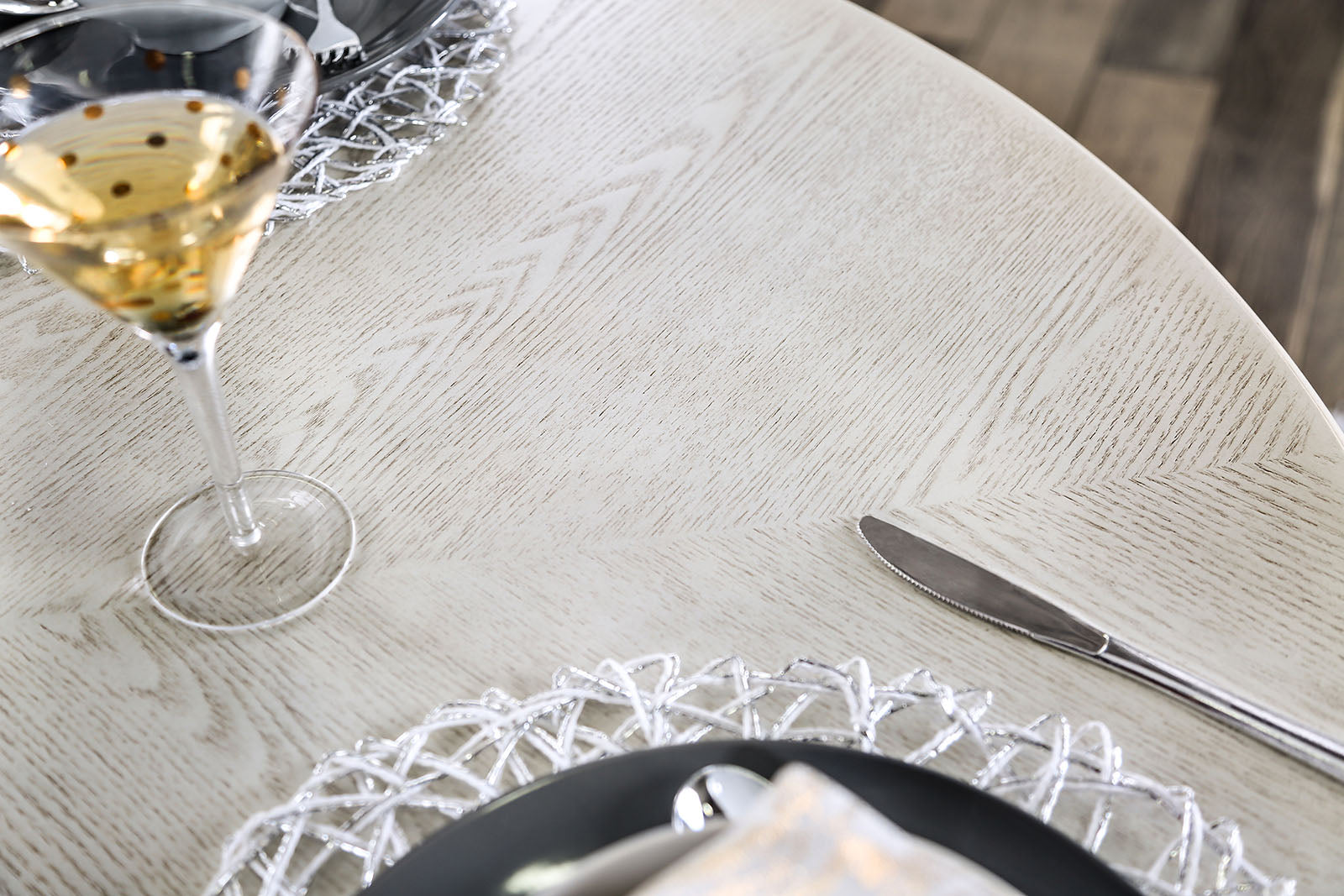 KATHRYN - Round Dining Table - CM3872WH-RT-TABLE