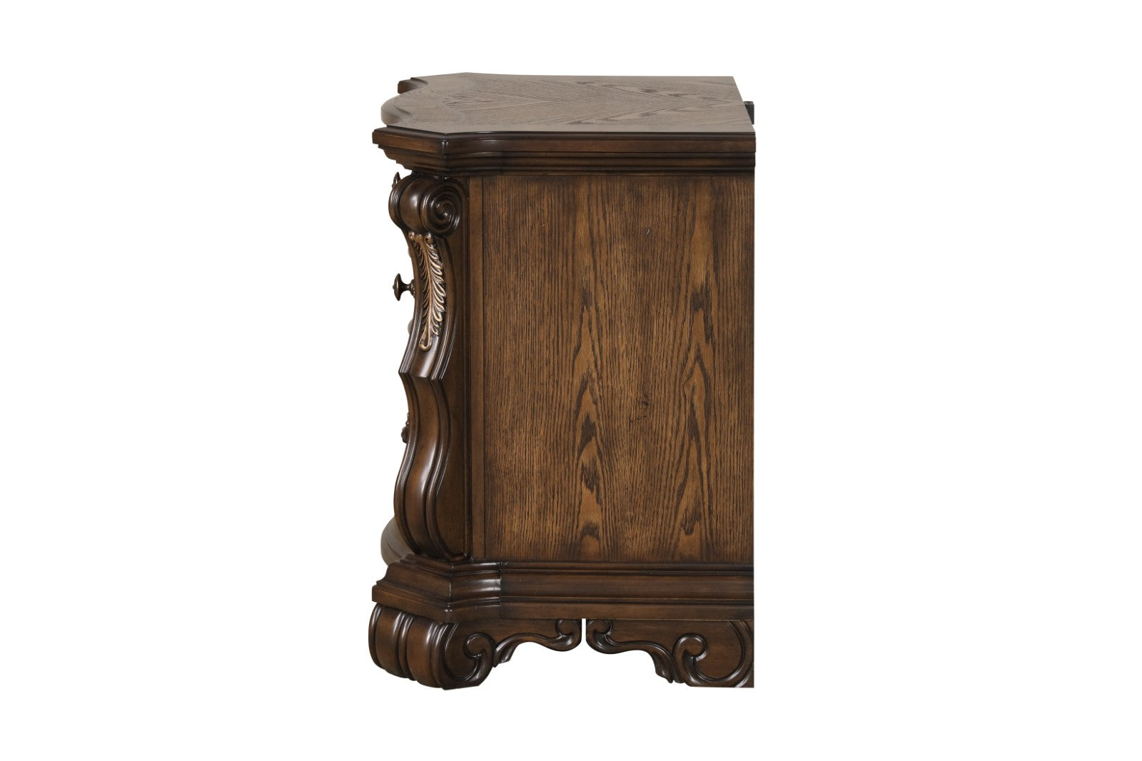 LEOVANNI - Nightstand W/ USB A-C, Dark Brown - FM70003DB-N
