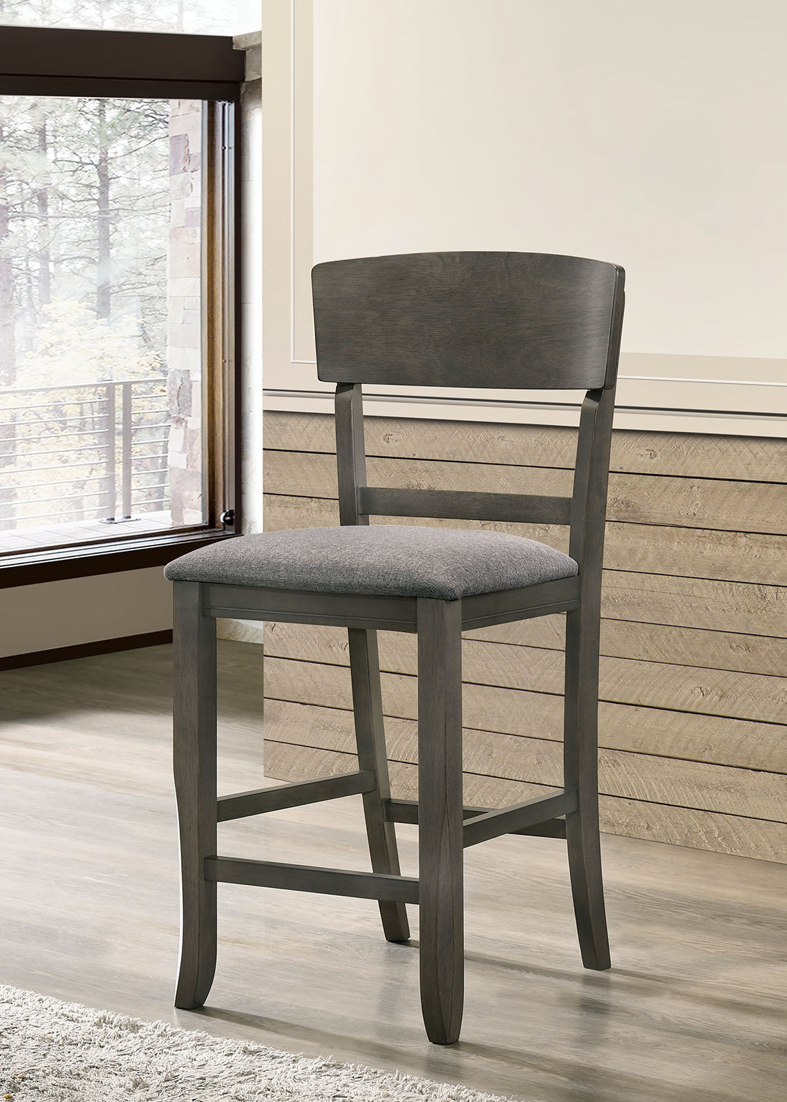 STACIE - Counter Ht. Chair - CM3733GY-PC-2PK