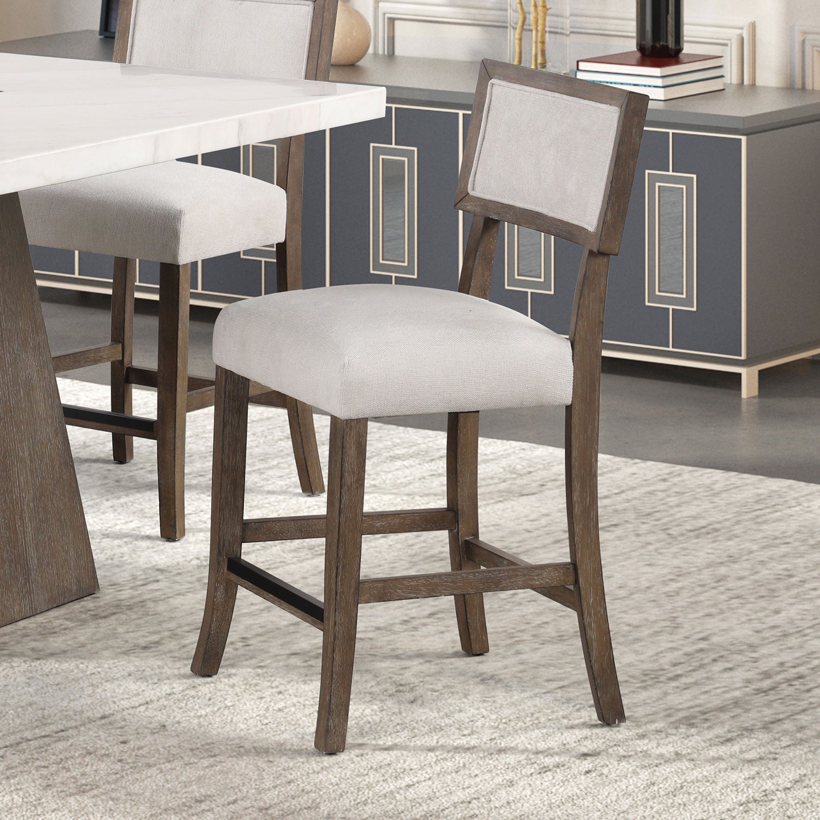 GRASTEN - Counter Ht. Stool (2/CTN) - FM3332DB-PC-2PK