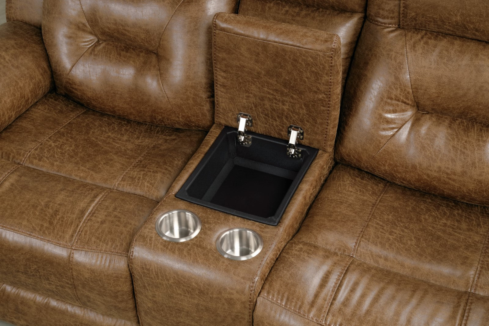 EZEKIUS - Manual Sofa + Loveseat - FM6011BR-M-2PC