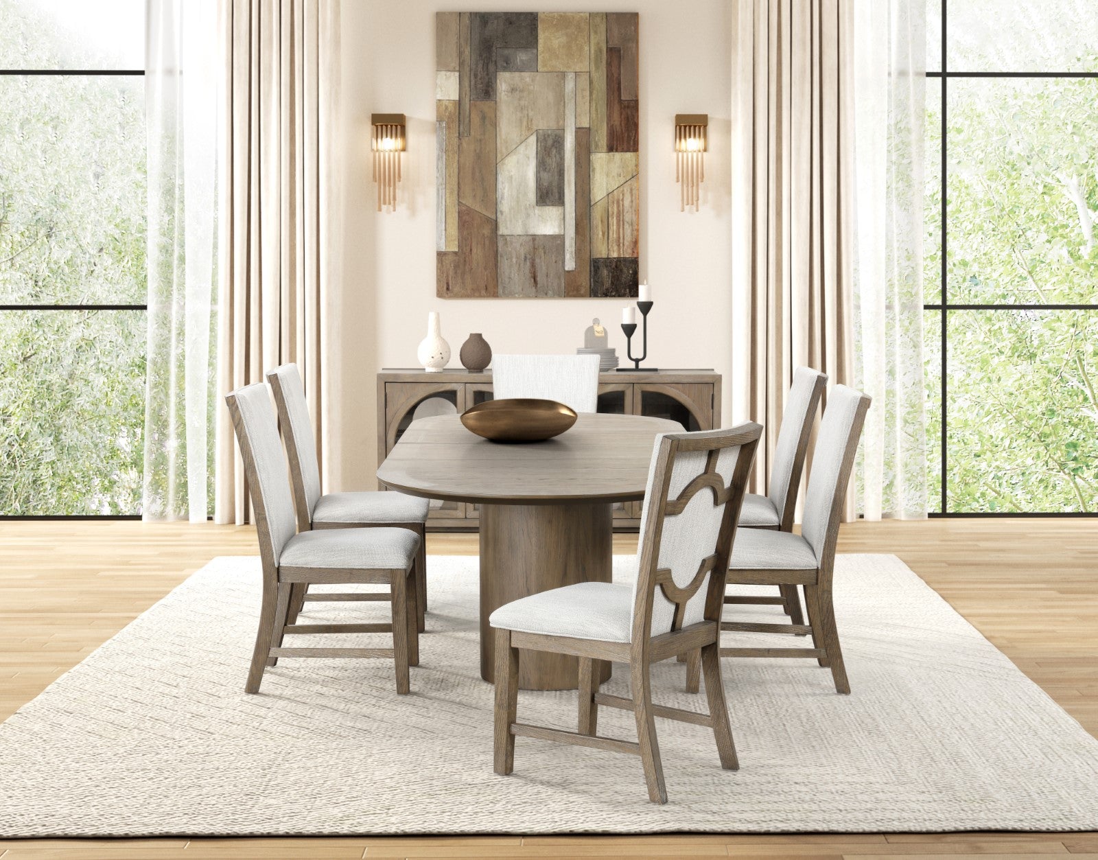 CLEMENTS - 9 Pc. Dining Table Set - FM3411AK-OT-9PC