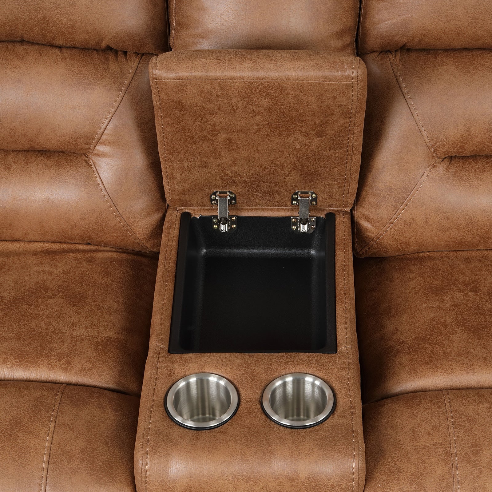 SEPTIMUS - Sectional, Saddle Brown - TM6028BR-SECT