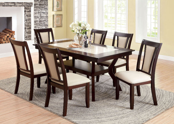 BRENT - 7 Pc. Dining Table Set - CM3984T-7PC