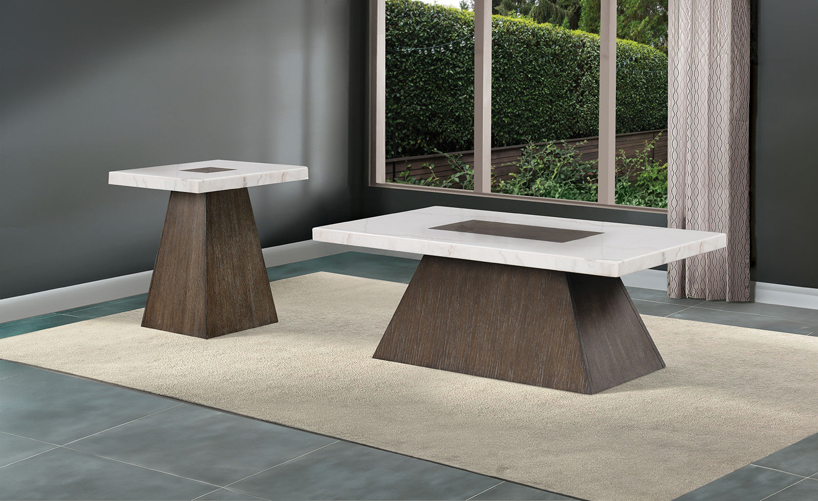 GRASTEN - Square Coffee Table - FM4332DB-C-PK