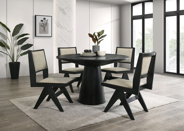 TOTTENHAM - 5 Pc. Dining Table Set - FM3222BK-RT-48-5PC
