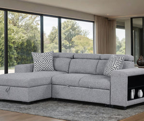CHATTERIS - Left-Chaise Sectional - FM64000GY-SECT-L