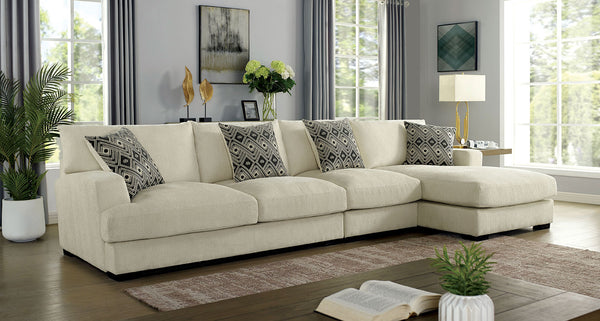 KAYLEE - Large L-Shaped Sectional - CM6587BG-SECT-LL-R