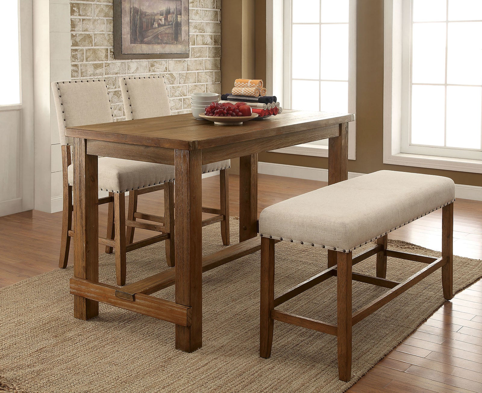 SANIA - 5 Pc. Counter Ht. Table Set - CM3324PT-5PC