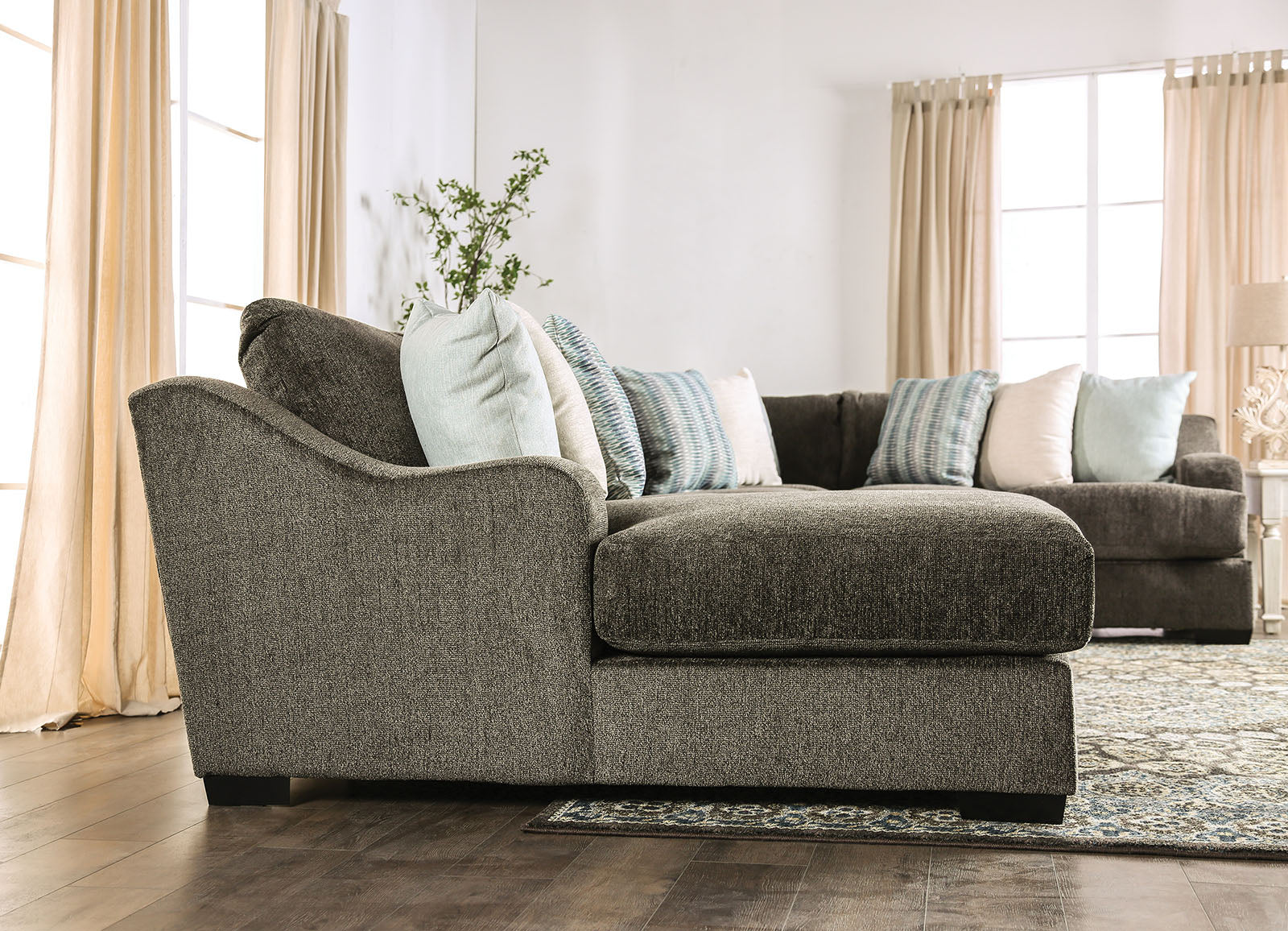 FARRINGDON - Sectional, Dark Gray - SM1123-SECT