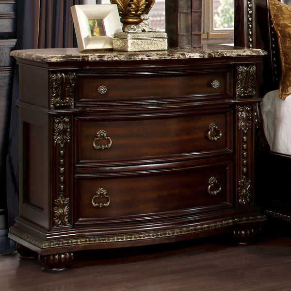 FROMBERG - Nightstand, Brown Cherry - FM7670N