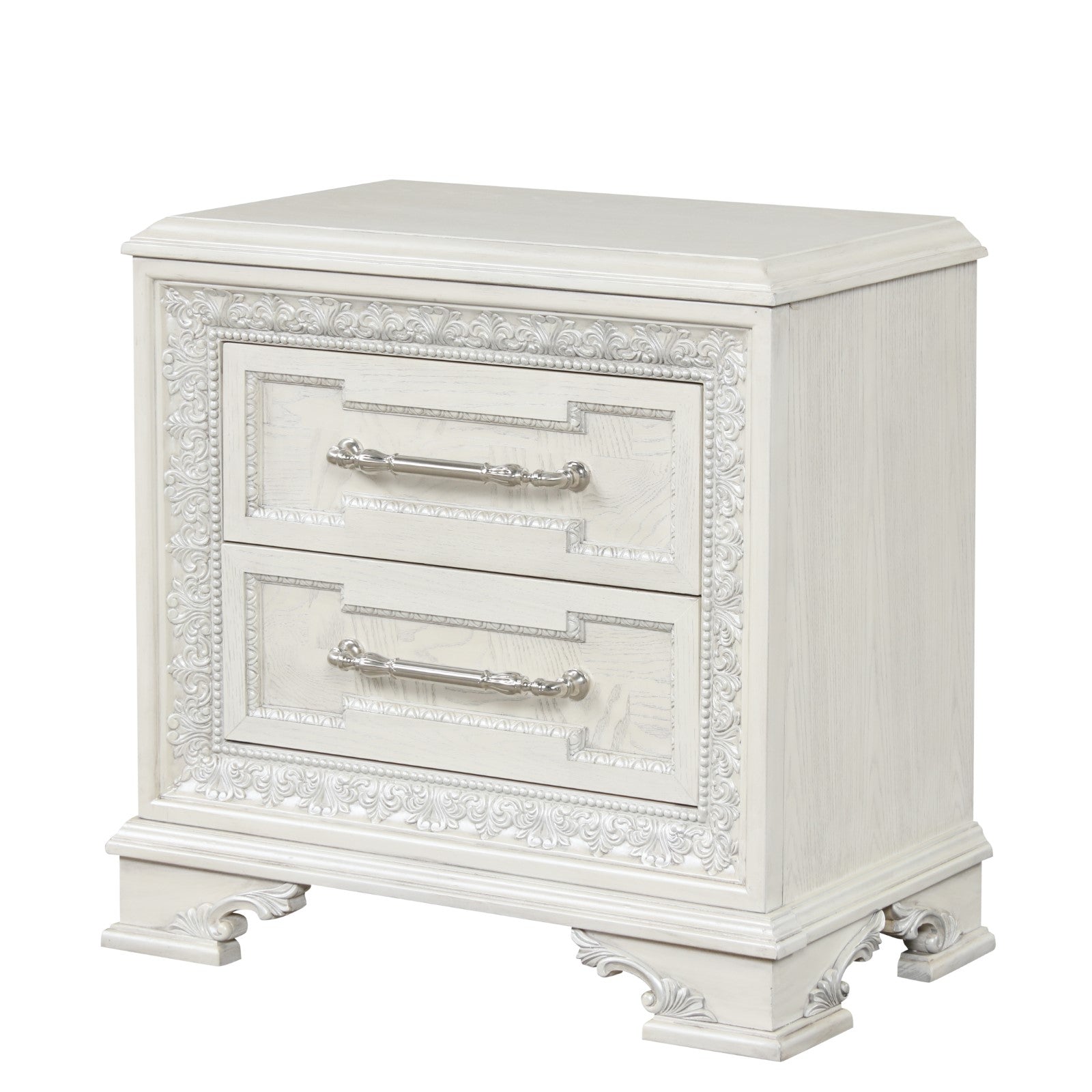 STELLA MIA - Nightstand w/ USB - FM70000WH-N