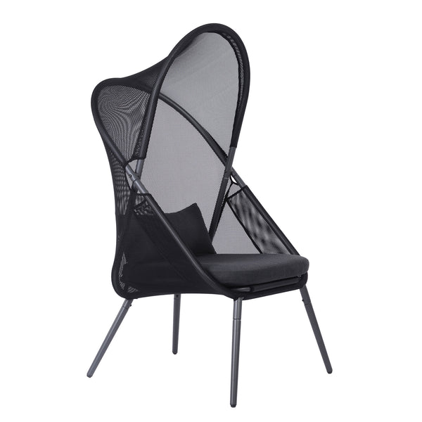 ALVERTA - Foldable Chair, Black - GM-1014BK-2PK
