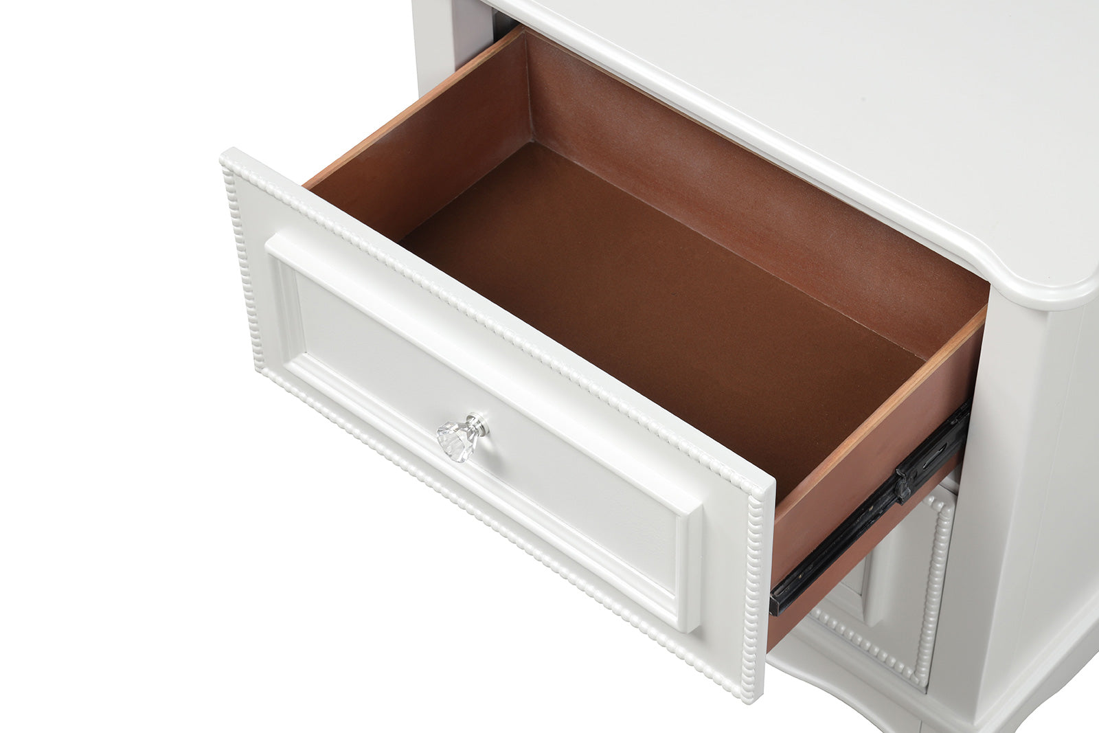 NAUCALPAN - Nightstand w/2 Drawers, White - FM7456WH-N