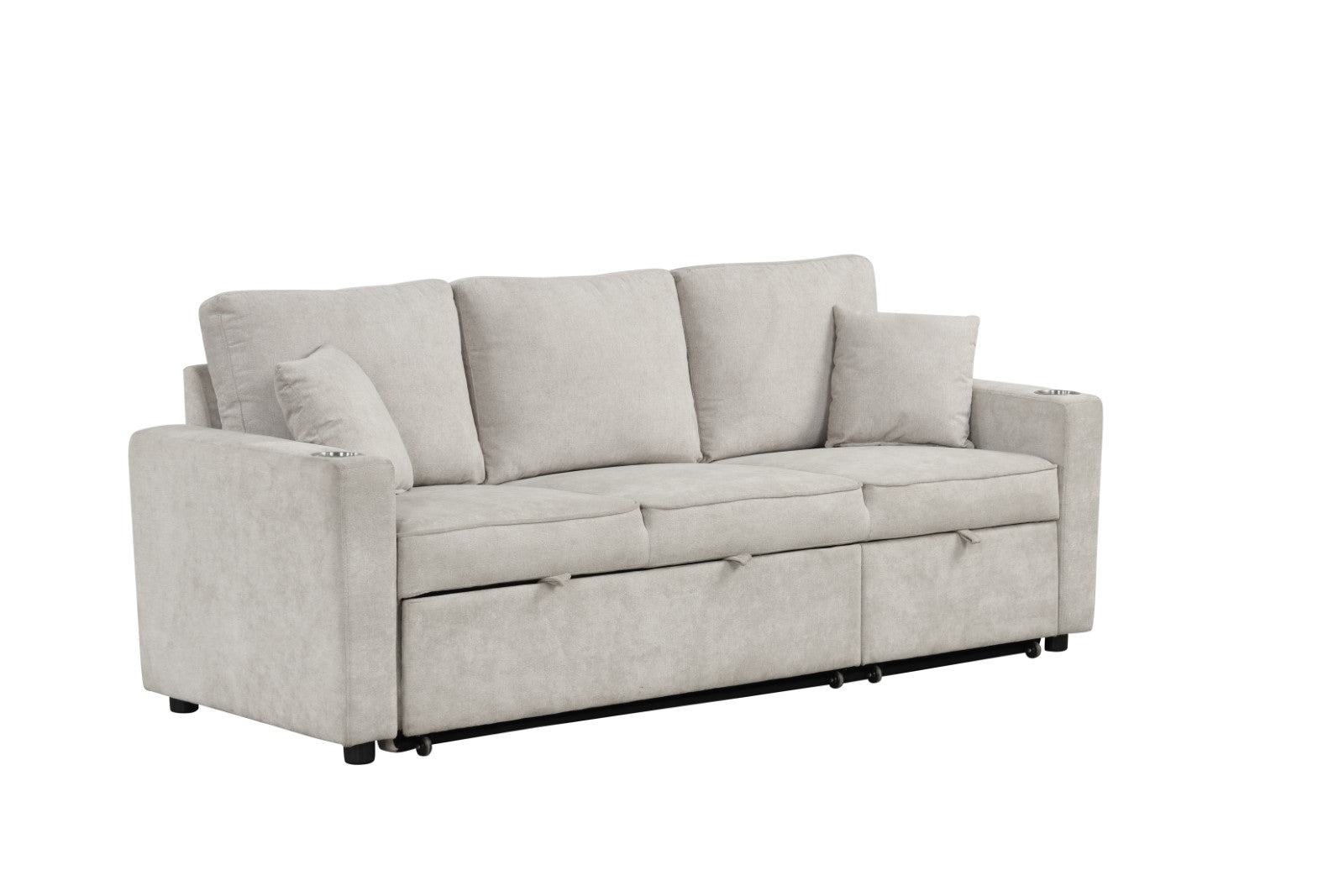 KENDAL - Sleeper Sofa Sectional w/ Cupholder - FM6965BG-SF-PK