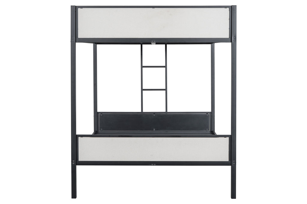 MOLTON - Full/Full Metal Bunk Bed (K/D), Black - FM-BK902BK-FF
