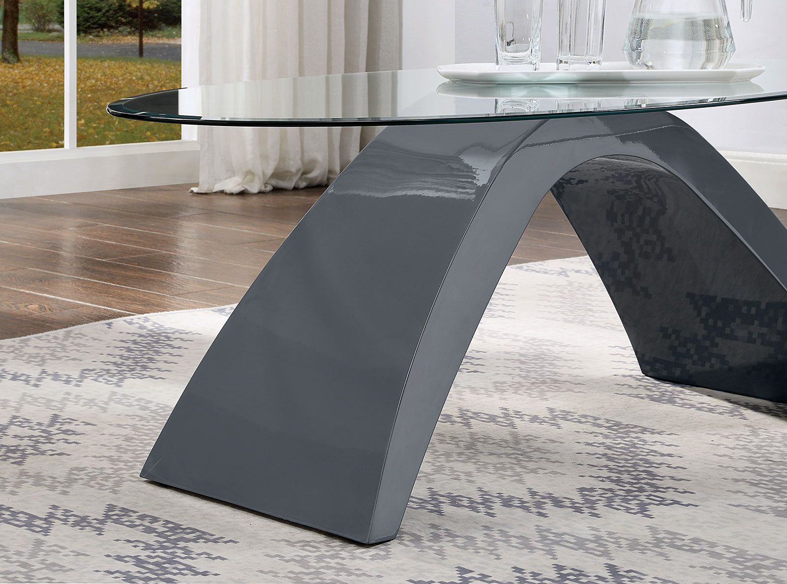 NAHARA - Coffee Table, Gray - FOA4042GY-C-TABLE