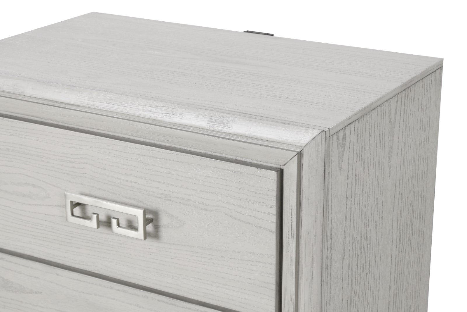 BASILONE - Nightstand, Rustic White - FM7440WH-N