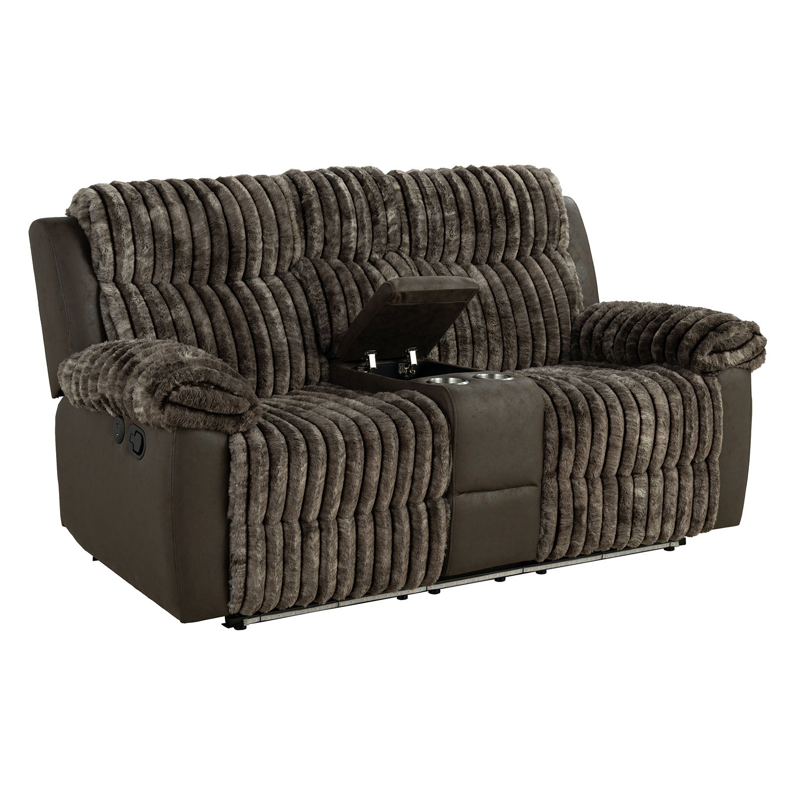 DIONYSUS - Manual Reclining Loveseat w/ Console - FM64003BR-LV-M